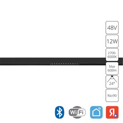 Магнитный трековый светильник Arte Lamp EXPERT SMART A5744PL-1BK, 1хLED