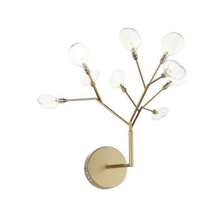 SL411.201.09 Бра ST-Luce Золотистый/Прозрачный G4 9*1,5W