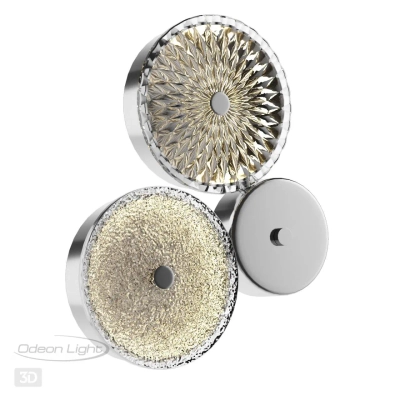 5416/14WL L-VISION ODL_EX23 145 хром/св.коричневый/св.серый металл/стекло Бра LED 14W 4000K CARAMELLA
