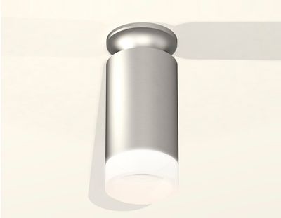 Комплект накладного светильника XS6324081 SSL/MCH/FR серебро песок/хром матовый/белый матовый MR16 GU5.3 (N6904, C6324, N6248)