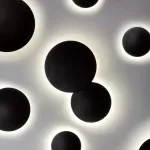 379347 Светильник PIATTO 1x12W LED 1200LM G ЧЕРНЫЙ 4000K IP65