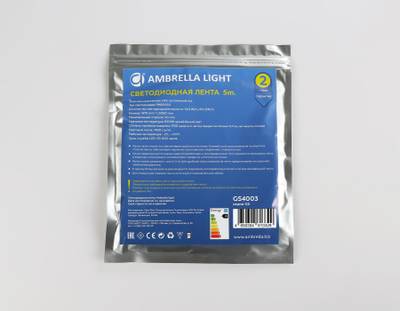 Светодиодная лента GS4003 5050 60Led/ 14.4W m/ 24V IP20 6500K 5m кратность резки 100mm (2 конт.)