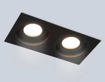 Светильник встраиваемый TN102760/2 BK черный IP20 GU5.3/2 200*100*32