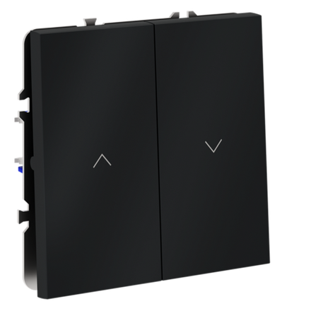VLS020707 Выключатель встраиваемый VOLTUM S70 для жалюзи 10А, (графит). (ТМ Maytoni)