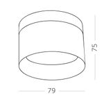 ST102.442.09 Светильник потолочный Черный LED 1*9W 4000K 702Lm Ra&gt;80 120° IP20 D79xH75 170-240V