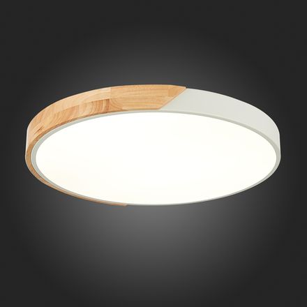 SLE200952-01 Светильник потолочный Белый, Светлое дерево/Белый LED 1*45W 3000K/4000K/6000K