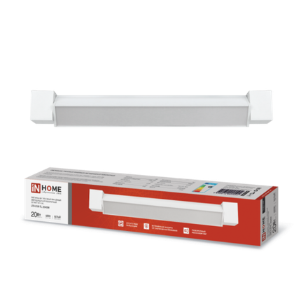 Светильник светодиодный трековый TOP-LINE LTR-01R-TL 20Вт 4000К IP40 2000лм 345мм 120град. линейный поворотн. бел. IN HOME 4690612045504