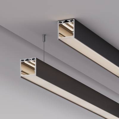 Профиль с экраном SL-LINE-3535-2500 BLACK+OPAL (Arlight, Алюминий)