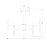 Умный потолочный светильник 345 Smart, G4х24