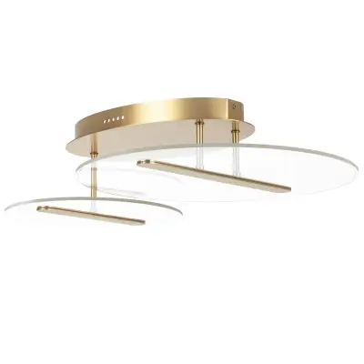 738053 Люстра ACRILE 33W LED 2691LM 120G ЗОЛОТО 3000K Lightstar