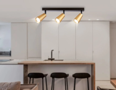 Светильник накладной TA13151/3 BK/GD черный/золото GU10/3 max 12W 445*60*130