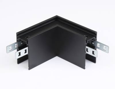 Коннектор угловой для накладного шинопровода Magnetic GL3372 BK черный 85*85*H53.7
