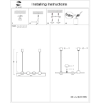 SL1185.203.04 Подвес ST-Luce Золотистый/Белый G9 4*5W