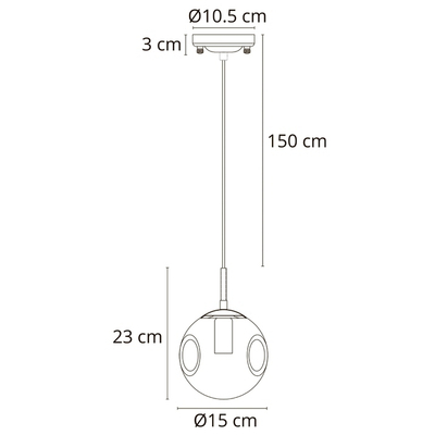 Подвесной светильник Arte Lamp TUREIS A9915SP-1CC, 1хE14