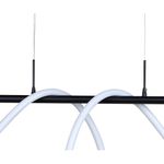08041,19(4000K) Подвес диммируемый Далия черный w135*20 h150 Led 72W (4000К) с пультом ДУ