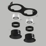 D6270707BMOD Светильник DOMINO ROUND  под LED модуль/лампу МR16 (214627+214607+214607+214007+214007)