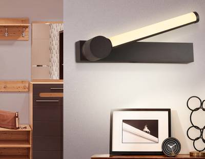 Настенный поворотный светодиодный светильник с выключателем FW436 SCF кофе песок LED 4200K 10W 310*50*110