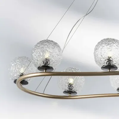 815283 Люстра BARI 8х10W(led) G9 ЗОЛОТО/ЧЕРНЫЙ МАТОВЫЙ Lightstar