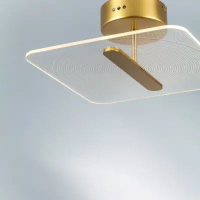 738043 Люстра ACRILE 14W LED 1236LM 120G ЗОЛОТО 3000K Lightstar