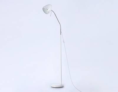 Светильник напольный с выключателем на проводе TR97680 WH белый E27 max 40W D150*1540