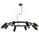 LR01837487440 Люстра RULLO 8х50W GU10 ЧЕРНЫЙ (571018+214437-4+214487-4+203440-8)