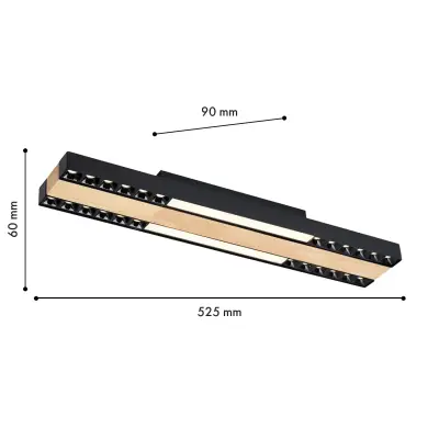 Потолочный светильник Zebra 4440-2C, LED*18W, 1900LM, 4000K. ТМ F-Promo