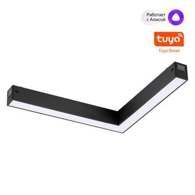 359945 PORT NT25 212 черный Трековый св-к диммир. со сменой цв.температуры, пульт ДУ/Tuya Smart Life IP20 LED 20W 3000-6000K 90-240V VECTOR