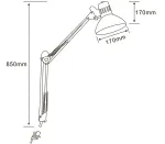 Офисная настольная лампа Arte Lamp SENIOR A6068LT-1SS, 1хE27