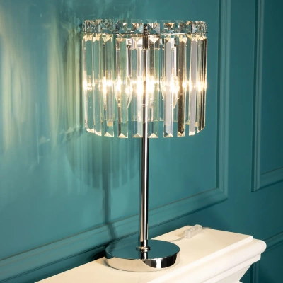 Citilux Джейн CL306831 Хрустальная настольная лампа Хром