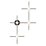 3906/14WL L-VISION ODL20 323 золот/черн/металл Настенный светильник LED 4000K 14W 220V COSTELLA