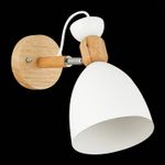 SLE103801-01 Светильник настенный Светлое дерево, Белый/Белый E27 1*60W