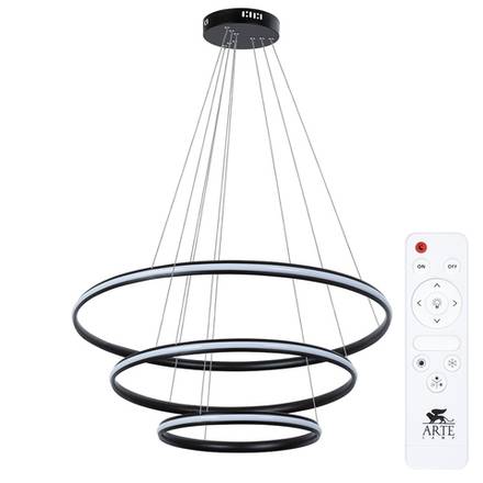Подвесная люстра Arte Lamp MERIDIANA A2198SP-3BK, 1хLED