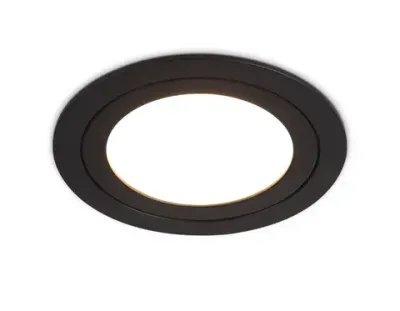 Светильник встраиваемый TN6604 BK черный IP44 GX53 max 15W D110*23