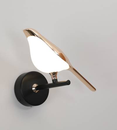 08446-1,33 Бра Арси черный/золото w21 h18 Led 10W (4000K)