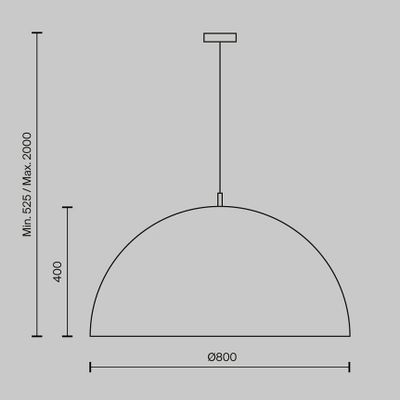Подвесной светильник Купол / Dome E27х5, MOD169PL-05W1. TM Maytoni
