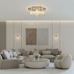 Настенный светильник с плафоном из фактурного стекла 381/1