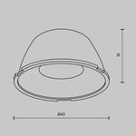 Линза для серии Alfa LED 24°, LensD43-24. TM Maytoni