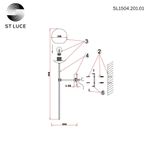 SL1504.201.01 Бра ST-Luce Французское золото/Белый E27 1*60W