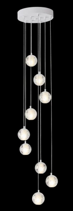 Светильник подвесной Crystal Lux GASPAR SP9 D300 WHITE 1870/309