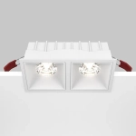 Встраиваемый светильник Alfa LED 4000K 2x15Вт 36°, DL043-02-15W4K-SQ-W. TM Maytoni