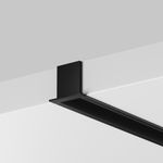 Алюминиевый профиль встраиваемый скрытого монтажа 22x22 (Черный, 2 м), ALM-2222-B-2M 632013