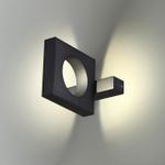 6653/5WL NATURE ODL24 623 черный/металл/акрил Уличный настенный светильник IP54 LED 5W 4000K AC85-265V COMO