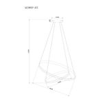 Подвесная люстра Arte Lamp MERIDIANA A2198SP-2CC, 1хLED