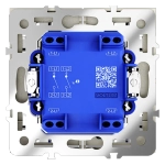VLS020205 Выключатель встраиваемый VOLTUM S70 двухклавишный с подсветкой 10А, (сталь). (ТМ Maytoni)