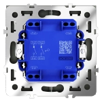 VLS020108 Выключатель встраиваемый VOLTUM S70 двухклавишный 10А, (черный матовый). (ТМ Maytoni)