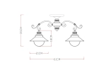 Потолочная люстра Arte Lamp GRAZIOSO A4577PL-3WG, 3хE27