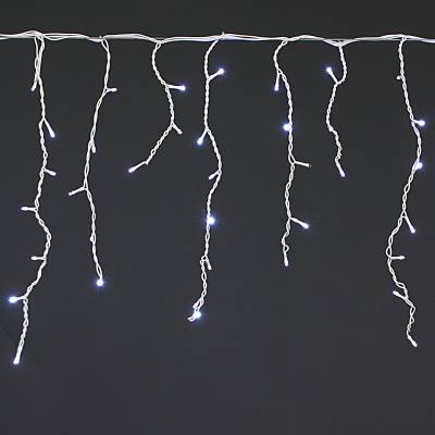 A-012R W FLASH светодиодная гирлянда "бахрома" 3х0.6м 140LED белый провод