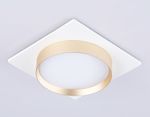 Светильник встраиваемый TN5230 WH/GD белый/золото GX53 max 12W 110*110*35