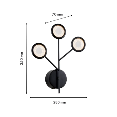 Бра Mugs 4252-3W, 3*LED*3W, 765LM, 4000K. ТМ F-Promo