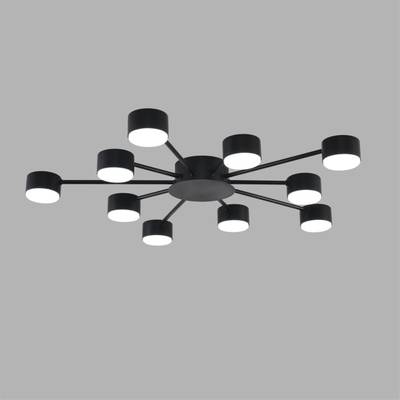 8344/10C COMFI черный, металл Люстра GX53 LED 10*7W 220V TORINA